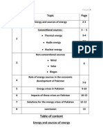 Pakistan Main Energy Resource and Energy Crises and Solution