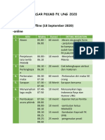 G. Rundown Kasar PKKMB 2020