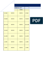 Plan de Trabajo Noviembre 14 Al 17 de 2017