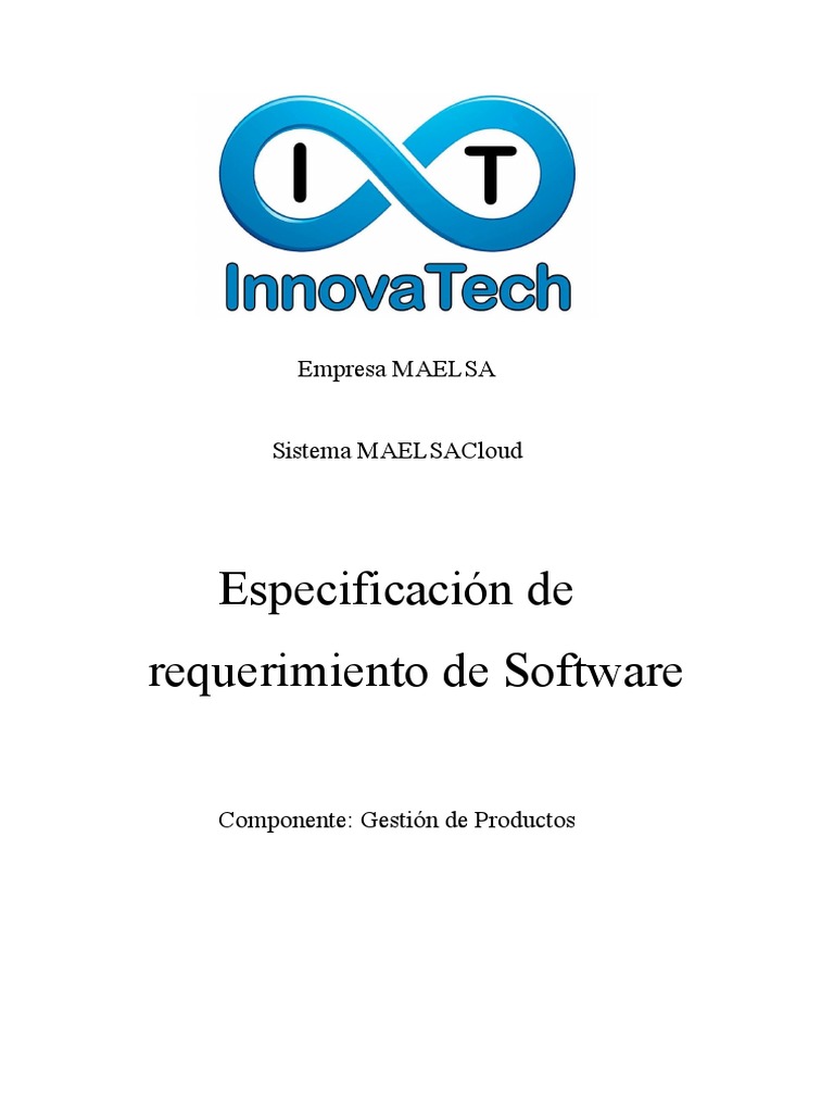 Requisitos de Software para Gestión de Productos | PDF | Usuario ...
