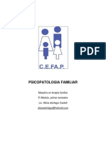 Módulo 5. Psicopatologia Familiar I