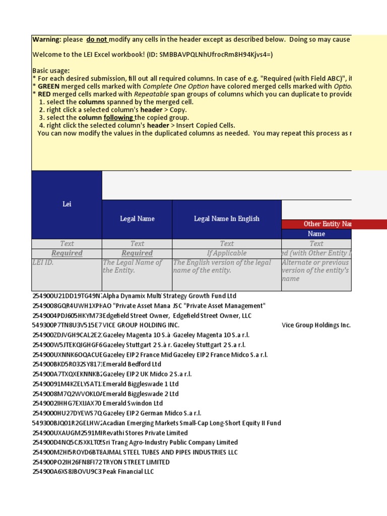 Lei Bulk 1000 Items Deutsche Bank Asset Allocation