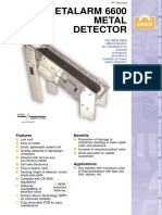 Metalarm 6600 Metal Detector: Benefits Features
