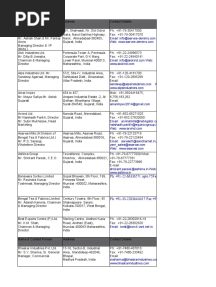 Name & Contact Person Address Contact Details