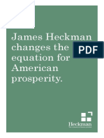 James Heckman Changes The Equation For American Prosperity