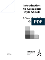 To Cascading Style Sheets: A Workbook & Guide