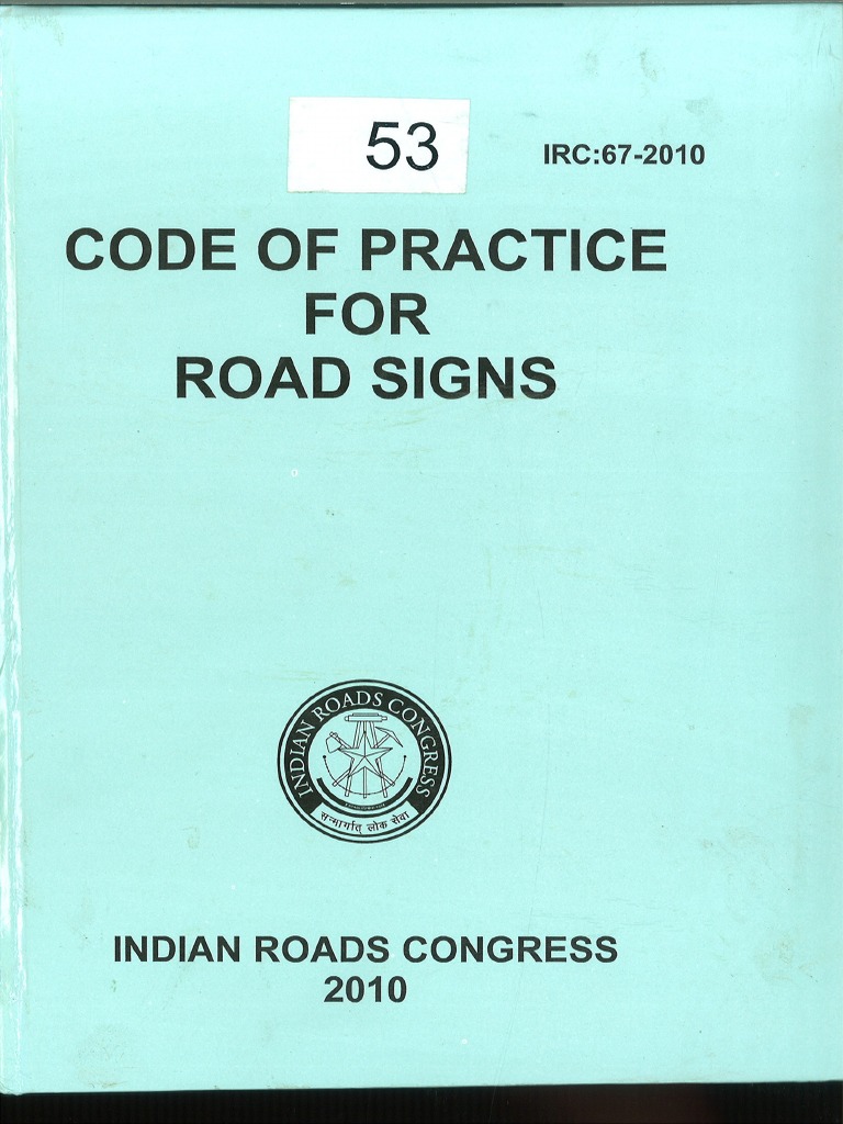 Irc - 67-2010 (Road Sign Boards) | PDF