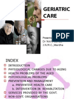 Geriatric Care: Presented by DR Nikhil Bansal J.N.M.C.,Wardha