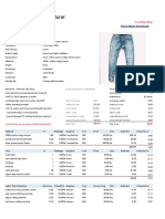 Denim Jeans Manufacturer.: Costing Sheet