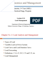 Power Economics and Management: 2 Semester, 3 Year (16EL) B.E Electrical Engg. Program