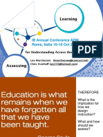 Teaching: IB Annual Conference AEM Roma, Italia 16-19 Oct 2014