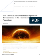 666 - Desvendando o Verdadeiro Significado Do 'Número Da Besta' e Outros Mitos Do Apocalipse - BBC News Brasil