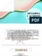 Metaboli C Acidosis: Bondoc David Cortel Susano Yambao