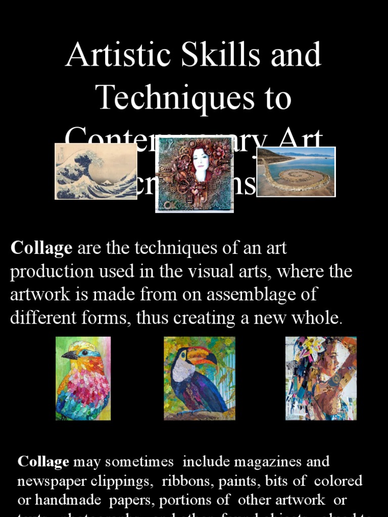 Techniques in Contemporary Art Creation | PDF | Printmaking | Artistic ...