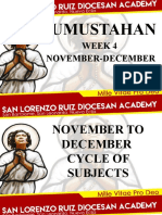 Kumustahan: Week 4 November-December