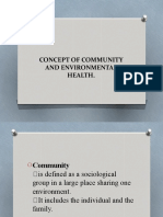 Concept of Community and Environmental Health