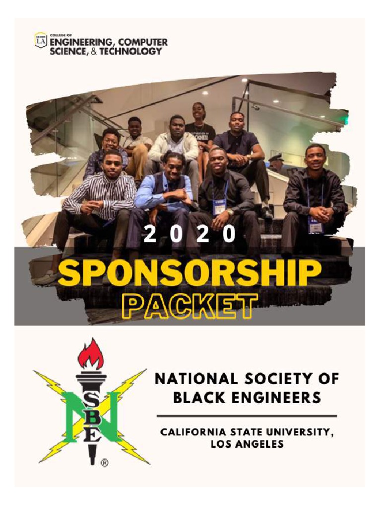 Cal State La Nsbe Sponsorship Packet PDF Science, Technology