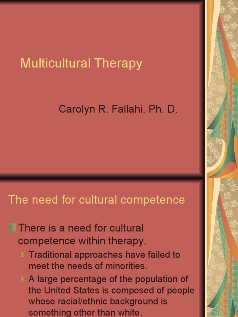 Multicultural Therapy and Competence | PDF | Prejudices | Psychotherapy