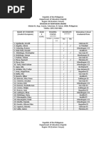 2 Numeracy Test Result