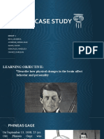 Case study on Phineas Gage's brain injury