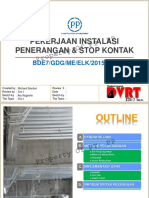 Pekerjaan Instalasi Penerangan & Stop Kontak