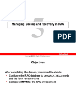 Managing Backup and Recovery in RAC