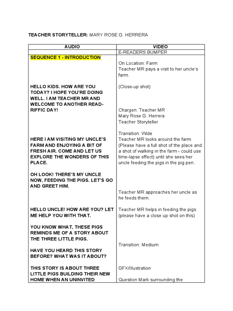E Readers Sample Script ENGLISH | PDF