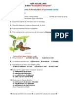 Test de Evaluare Artropode