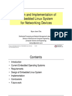 Design and Implementation of Embedded Linux System For Networking Devices