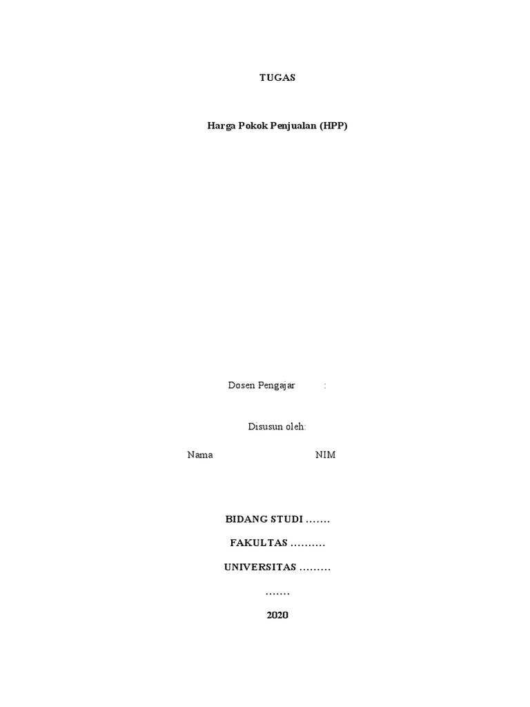 9 Nov Paper HPP | PDF | Karier & Perkembangan