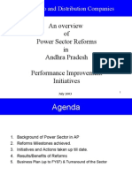 An Overview of Power Sector Reforms in Andhra Pradesh Performance Improvement Initiatives