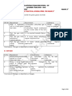 Chemistry Practical Written Work For Grade 9th