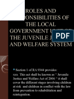 Roles and Responsibilities of The Local Government Unit