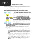 Instrument Validity and Reliability