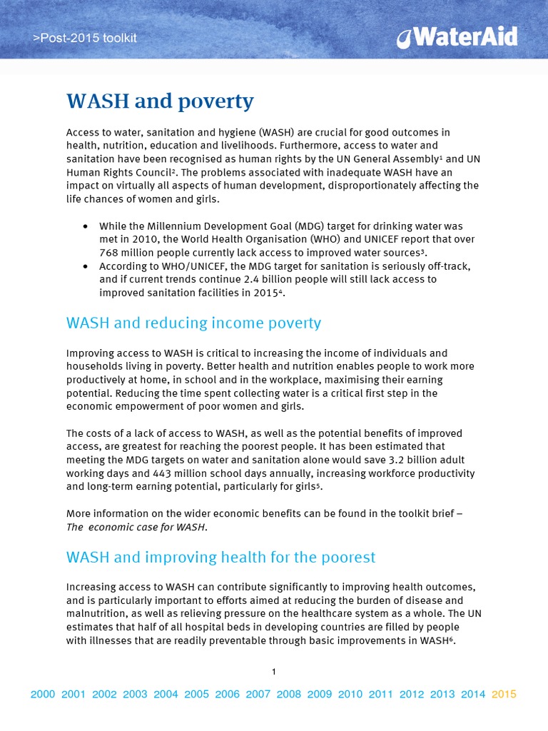 1111 - 1151 - 4 - WASH and Poverty | PDF | Wash | Sanitation