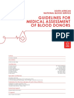 SANBS Guidelines For Medical Assessent of Blood March