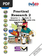 Practical Research 2: Quarter 1 - Module 4: Research Title and Its Background