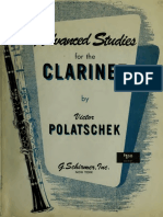 Advanced Studies For The Clarinet (Polatschek, Victor) Cover