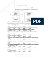 Christian Group Ministries/ CET Review/Mathematics