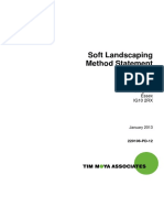 Soft Landscaping Method Statement: 37 Lower Road Loughton Essex IG10 2RX