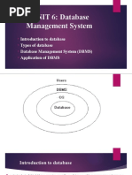 UNIT 6: Database Management System