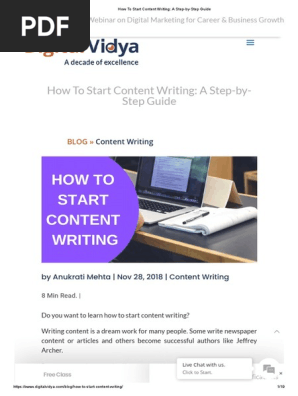 How to Start Content Writing_ a Step-By-Step Guide