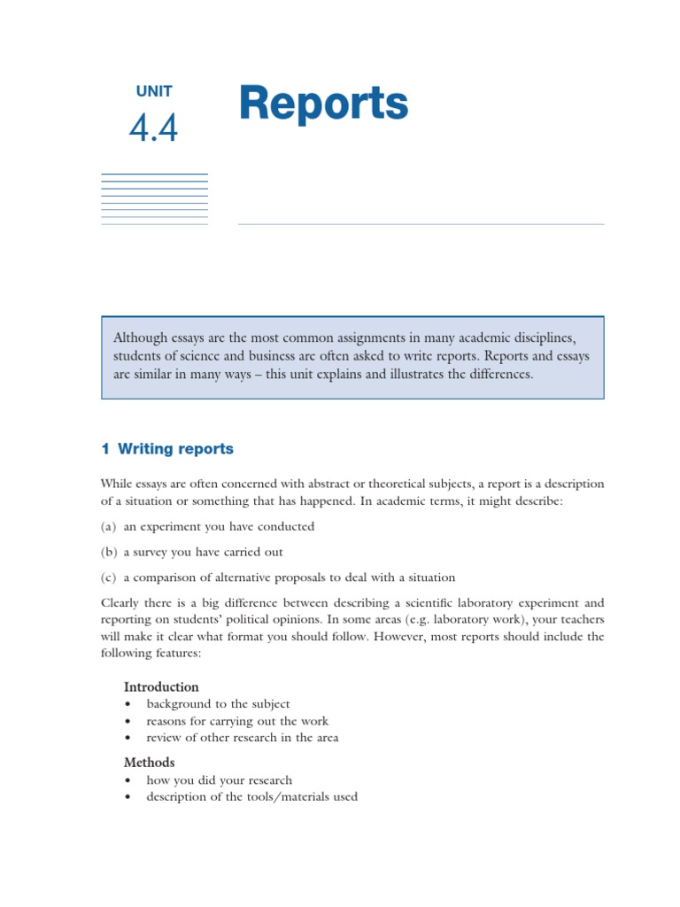 Writing Effective Academic Reports | PDF | Essays | Experiment