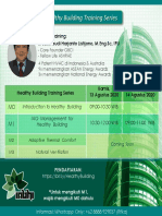 Healthy Building Training Series: Master Training: Ir. John Budi Harjanto Listijono, M.Eng - SC, IPU