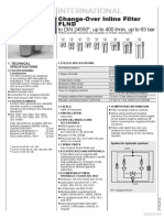 Change-Over Inline Filter FLND: To DIN 24550, Up To 400 L/min, Up To 63 Bar