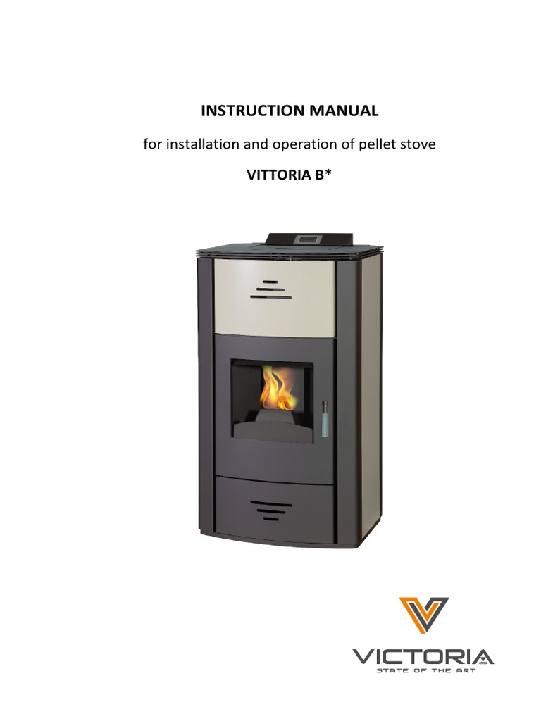 Instruction Manual For Installation and Operation of Pellet Stove