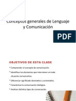 Conceptos generales de Lenguaje y Comunicación