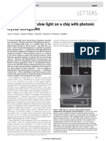 Letters: Active Control of Slow Light On A Chip With Photonic Crystal Waveguides