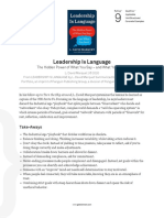 Leadership Is Language Marquet en 37522