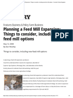 Planning A Feed Mill Expansion - Things To Consider, Including New Feed Mill Options - Canadian Poultry Magazine